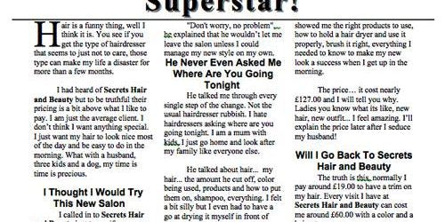 How to run a successful salon advertising for 12 years